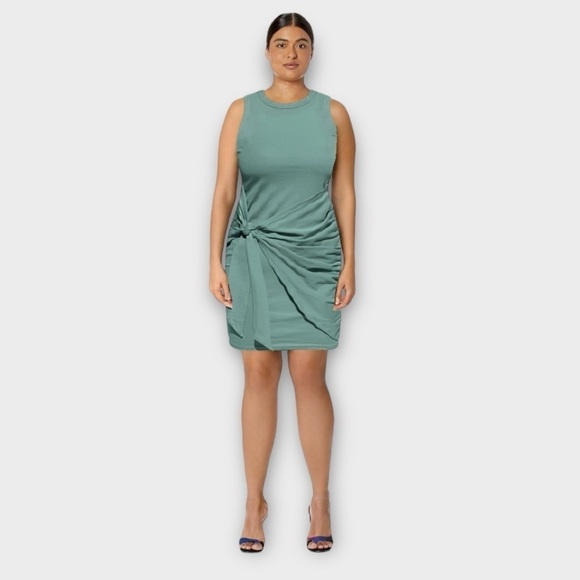 Bodycon Beach Tank Ruched Mini Dress - Picture 1 of 5